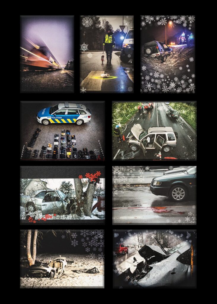 Politsei saadab kümnendat aastat liiklusrikkujatele musta jõulukaardi 6 Must kaart 2020 esikulg