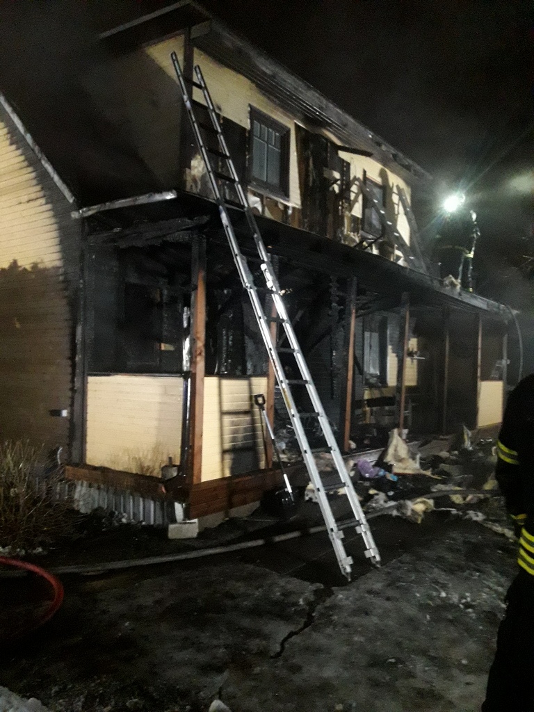 FOTOD: Võrus läks põlema elumaja! 11 27.01 Voru Veskioja 1