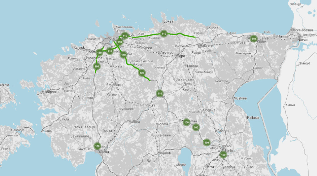 Suurendatud piirkiirused