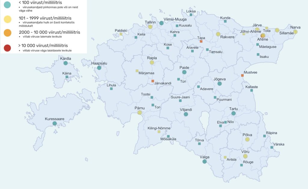 Visuaal Reoveeuuringu tulemused 28. juulist 2. juulini. Allikas Tartu Ülikool 2