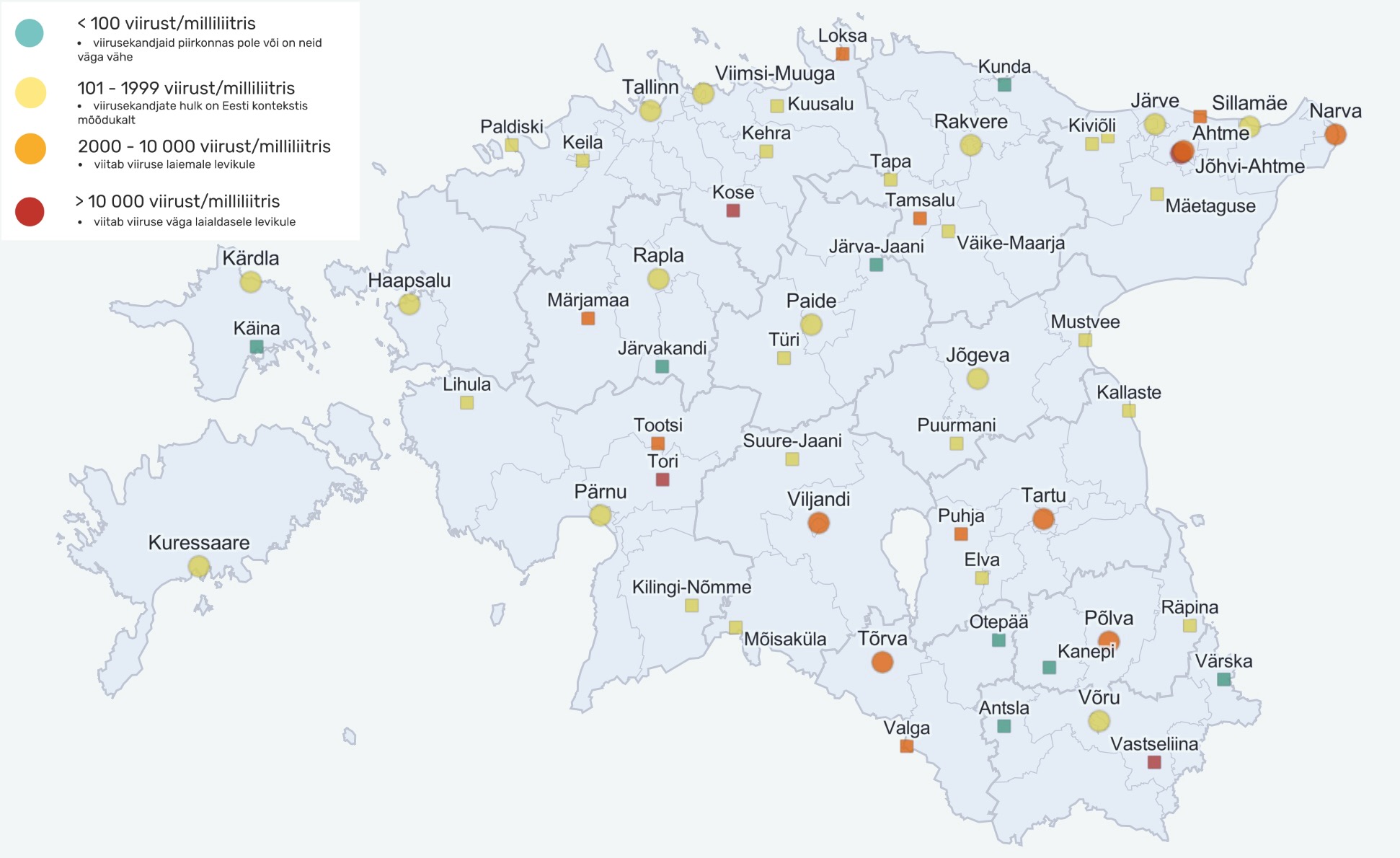 Reoveeuuringu tulemused ajavahemikul 29. november - 3. detsember. Allikas- Tartu Ülikool