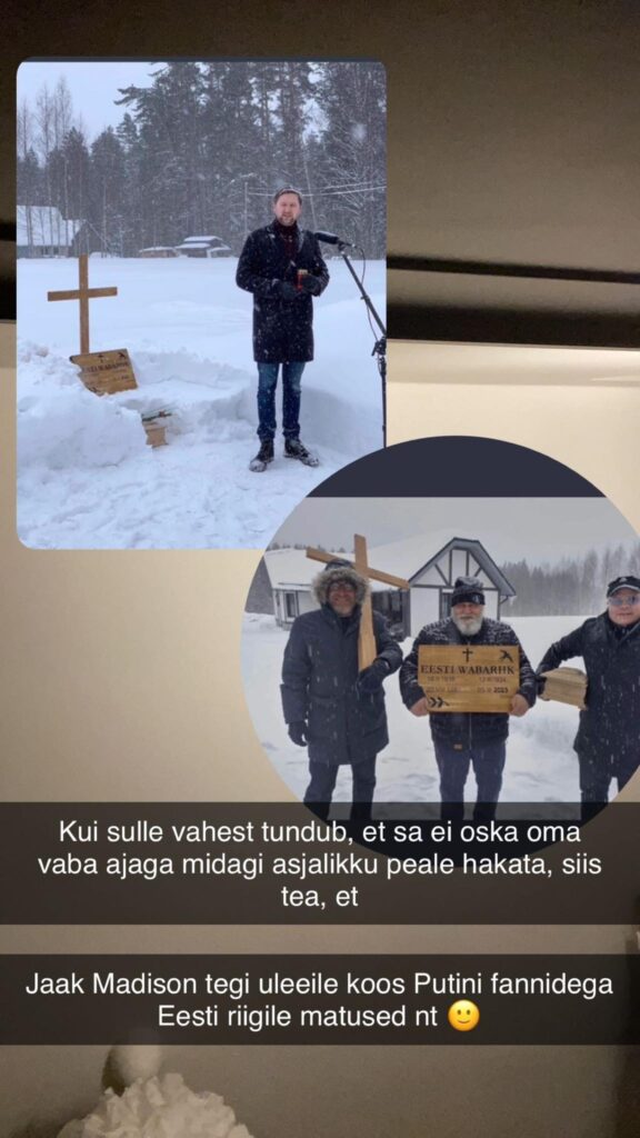Jaak Madison tegi koos Putini fännidega Eesti riigile matused. FOTO 3 v508rk9ezpna1