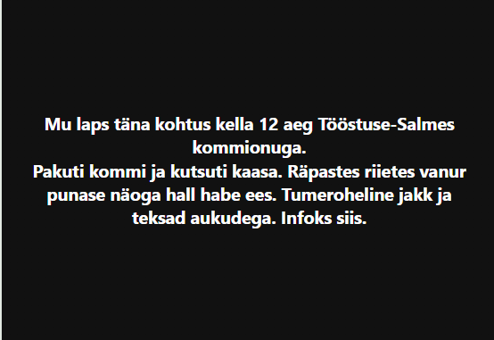 8-aastane poiss sattus Kalamajas kommionu otsa 3 kalamaja