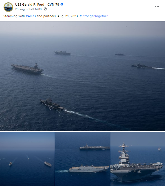 Maailma suurim sõjalaev läheneb Venemaale 3 uss