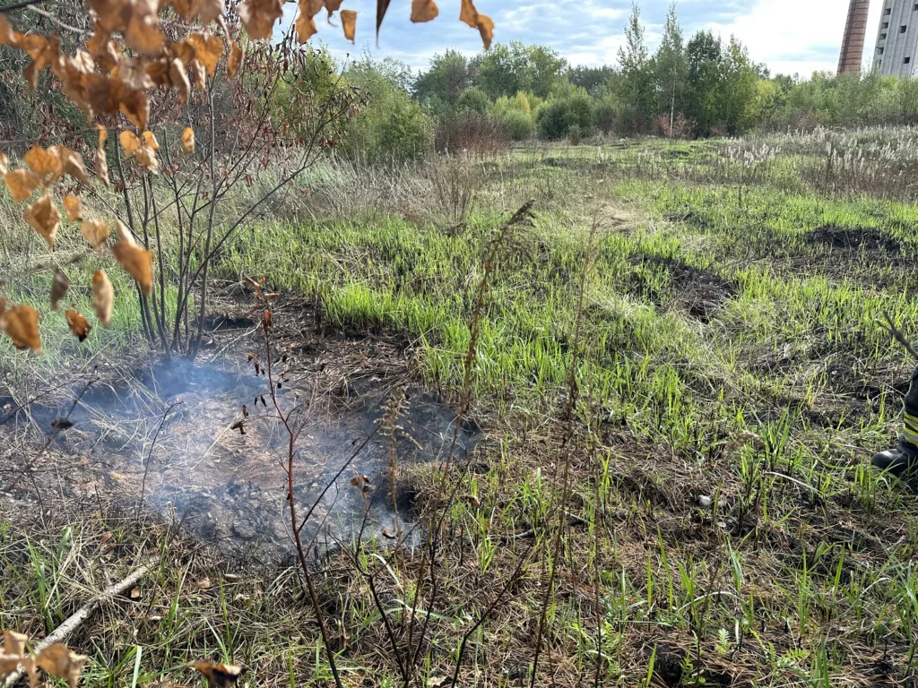 Päästjatel tuli tegeleda maastikupõlenguga Kohtla-Järve Oru linnaosa lähedal 3 Oru maastikupoleng 27.09.23759