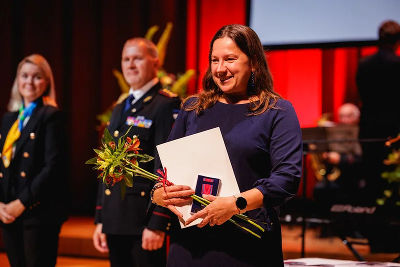 FOTOD: Päästeteenistuse aumärgiga tunnustati inimesi, kes on aasta jooksul päästnud keerulistes oludes inimelusid 36 Piret Vesselov jpg