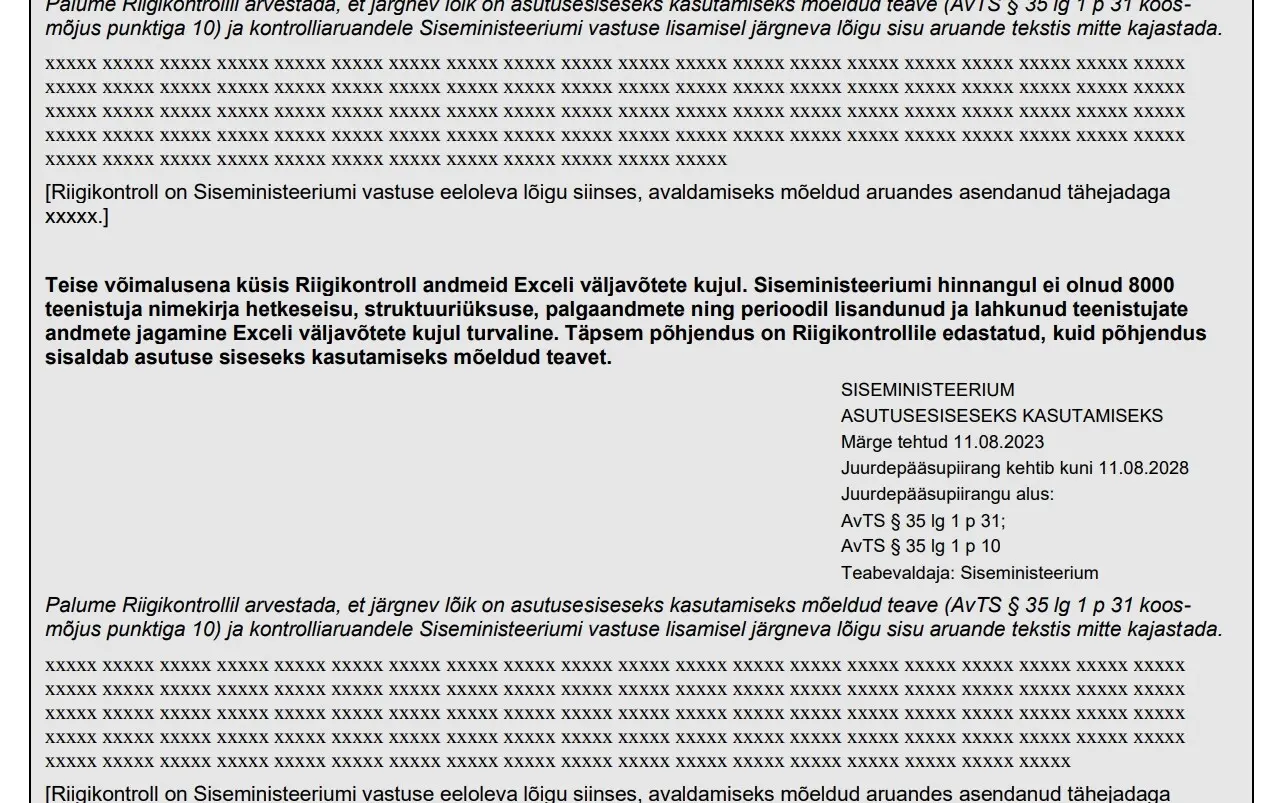 Siseministeerium takistas riigikontrollil tööjõukulude auditeerimist 3 resize 1