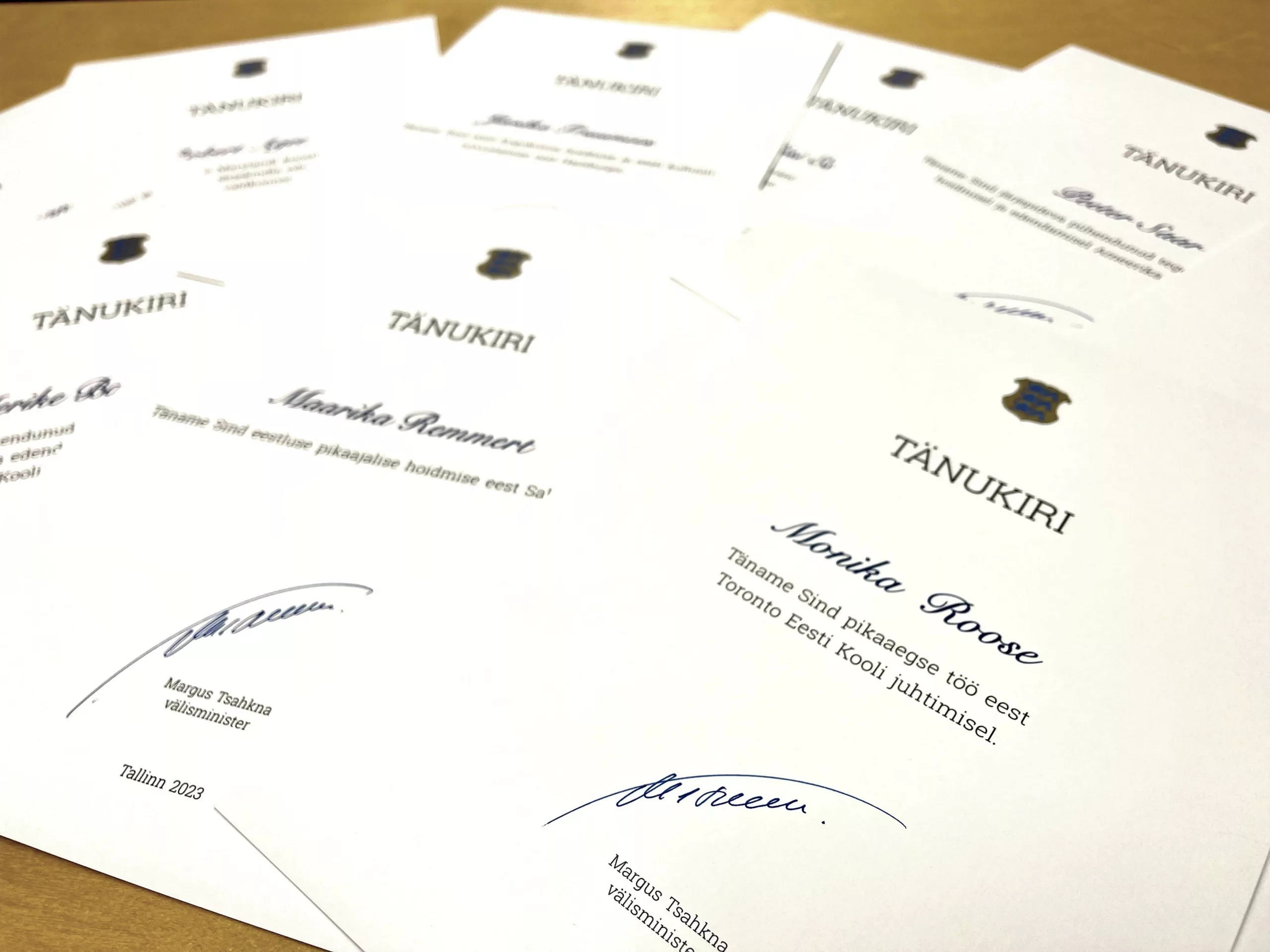 Kodanikupäeva tänukirjad