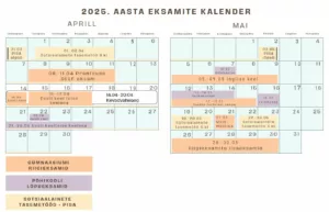 Eksamite kalender 2025