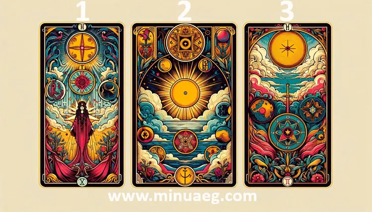 10.11.24 Vali üks kolmest tarokaardist ja saa teada, mida tänane päev sulle toob 5 An illustration featuring three different tarot ca