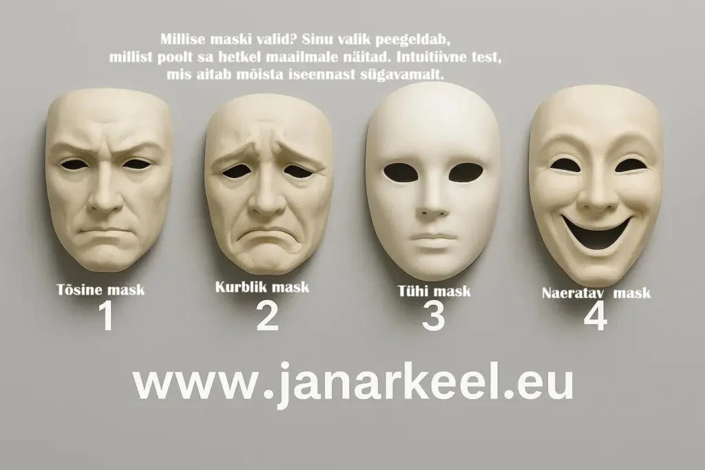 Sinu nähtamatu mask: avasta, kuidas sa end maailmale näitad. Vali üks mask ja saa teada. 2 image 1 20