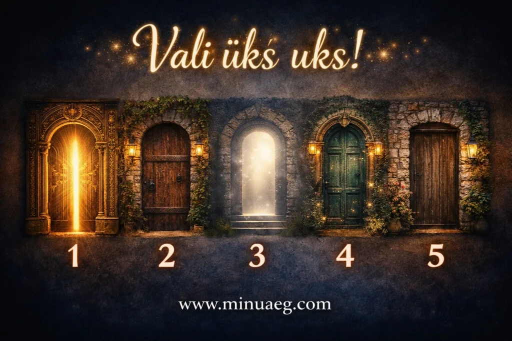 Vali üks uks – milline uus võimalus sinu ellu tuleb? 2 test uks